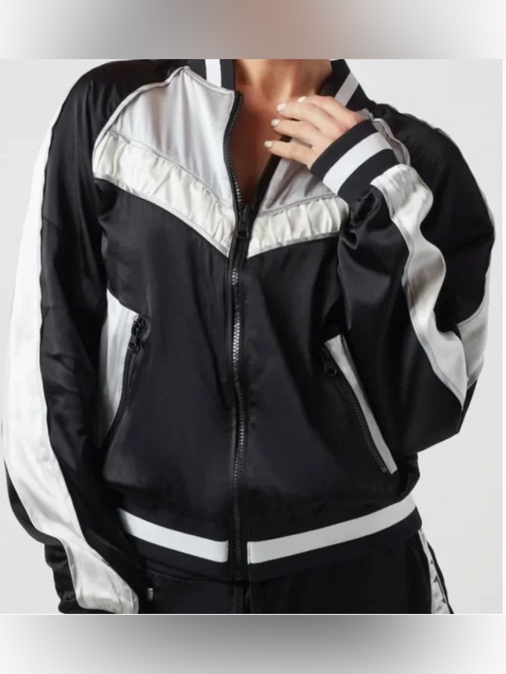 New Blanc Noir Amida Reversible Silk Jacket size M